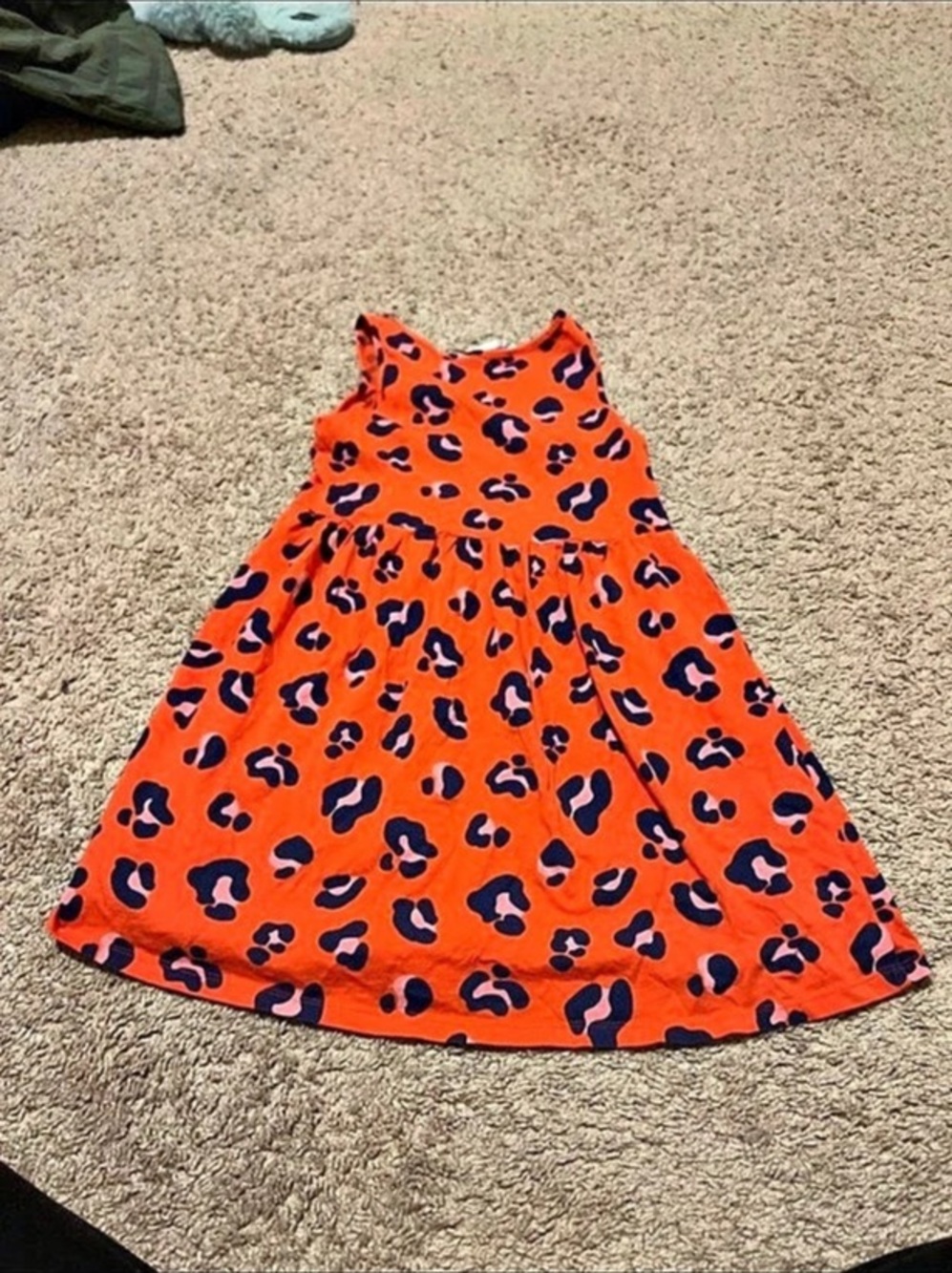 H&M Kids Leopard Print Sleeveless Dress Girls 12-18M